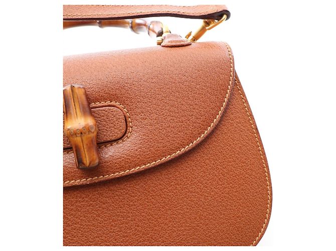 Borsa 2-Way Gucci Bamboo Marrone - vista 7