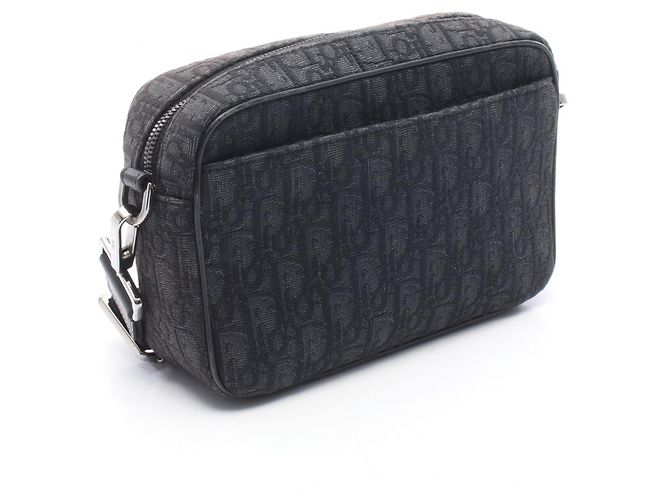 Borsa a tracolla Christian Dior Safari Oblique Marrone Nero - vista 2