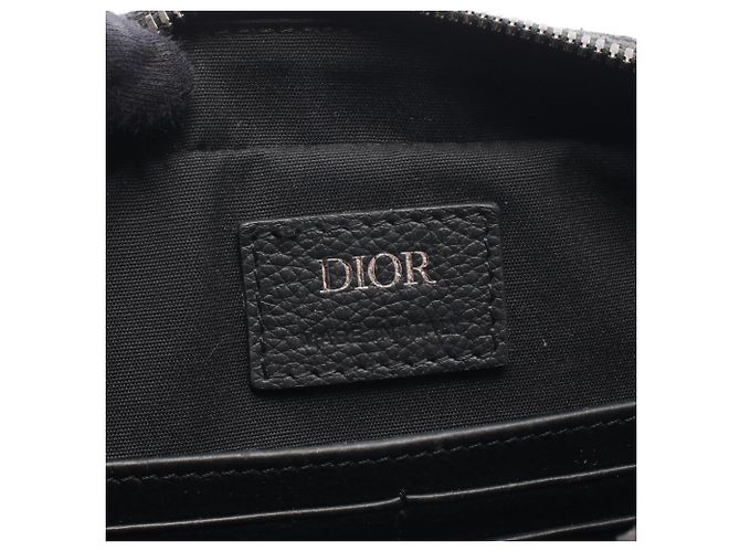Borsa a tracolla Christian Dior Safari Oblique Marrone Nero - vista 4