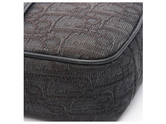 Borsa a tracolla Christian Dior Safari Oblique Marrone Nero - vista 6