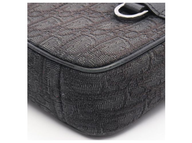 Borsa a tracolla Christian Dior Safari Oblique Marrone Nero - vista 7