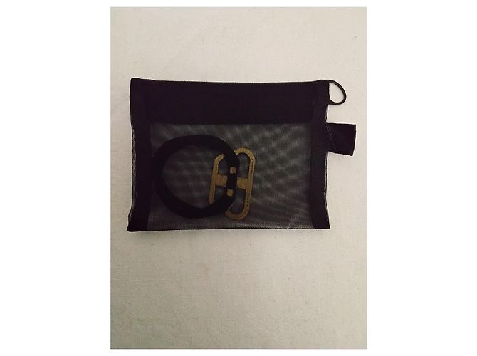 Balenciaga BB Icon Elastico per Capelli Oro Antico Nero D'oro - vista 3