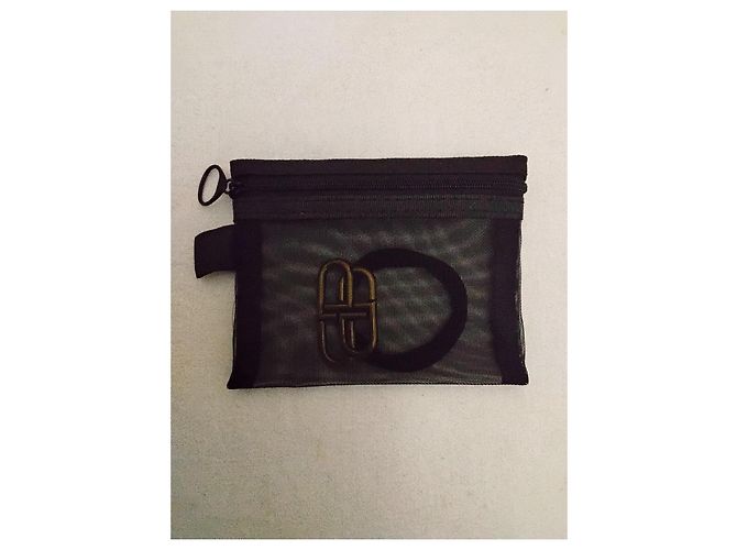 Balenciaga BB Icon Elastico per Capelli Oro Antico Nero D'oro - vista 5