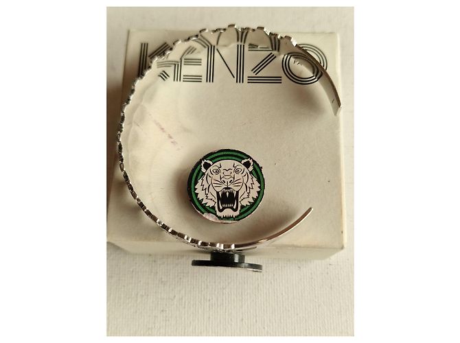 Kenzo Bracciale Rigido Tigre Argento 925 - vista 10
