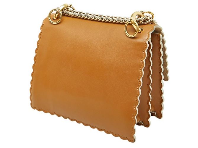 Mini borsa a tracolla con catena Fendi Kanai Marrone - vista 2