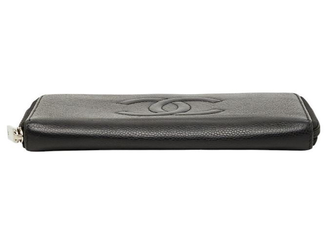 Cartera larga con cremallera Chanel Coco Mark Negro - vista 3