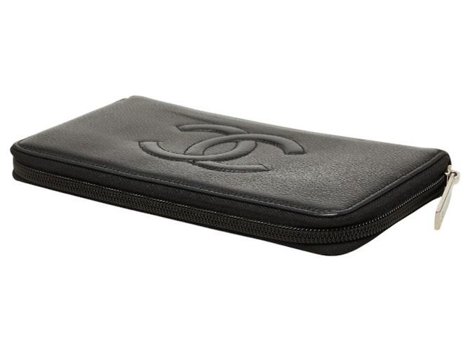 Cartera larga con cremallera Chanel Coco Mark Negro - vista 5