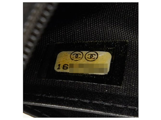 Cartera larga con cremallera Chanel Coco Mark Negro - vista 9