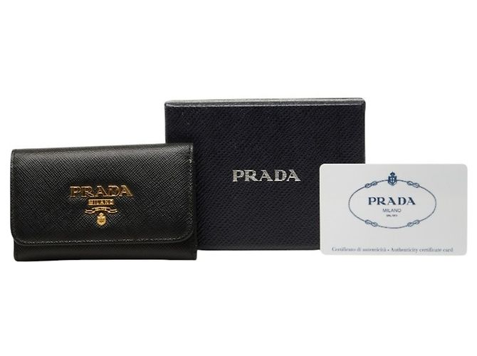 Prada Saffiano 4-Schlüssel Etui Schwarz - Ansicht 9