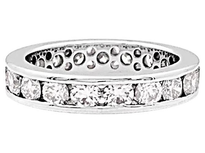 Autre Marque Diamant-Eternity-Ehering, weißgold. - Ansicht 2