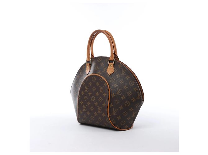 Borsa Louis Vuitton Ellipse MM Monogram Canvas Marrone M51126 - vista 3
