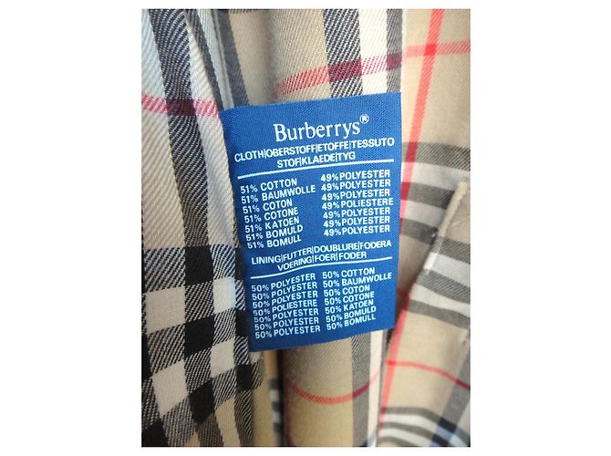 Burberrys Gabardina de algodón beige Crema - vista 8