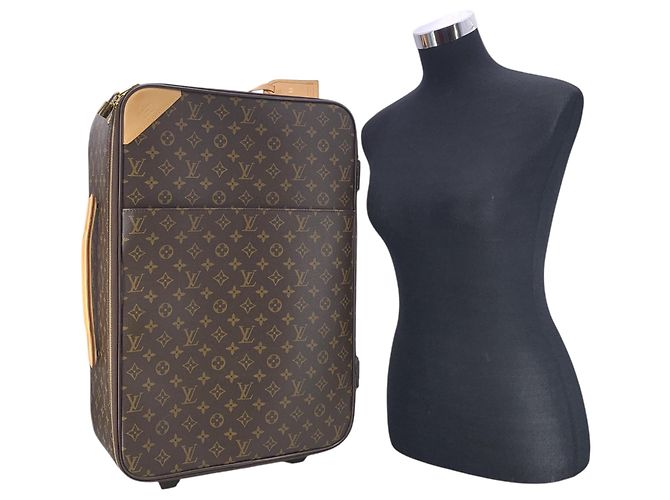 Louis Vuitton Trolley con Ruote Monogram Pegase 55 Marrone - vista 3