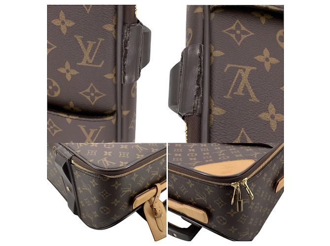 Louis Vuitton Trolley con Ruote Monogram Pegase 55 Marrone - vista 4