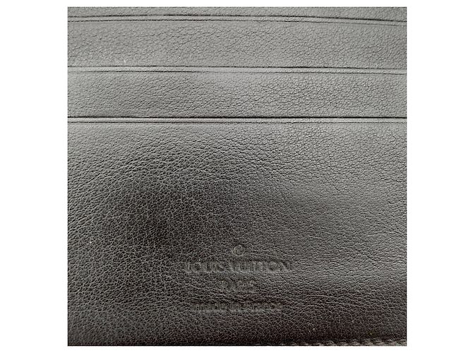 Twist Louis Vuitton Damier Geant Canvas Bifold Wallet mit Münzfach in Schwarz - Ansicht 5
