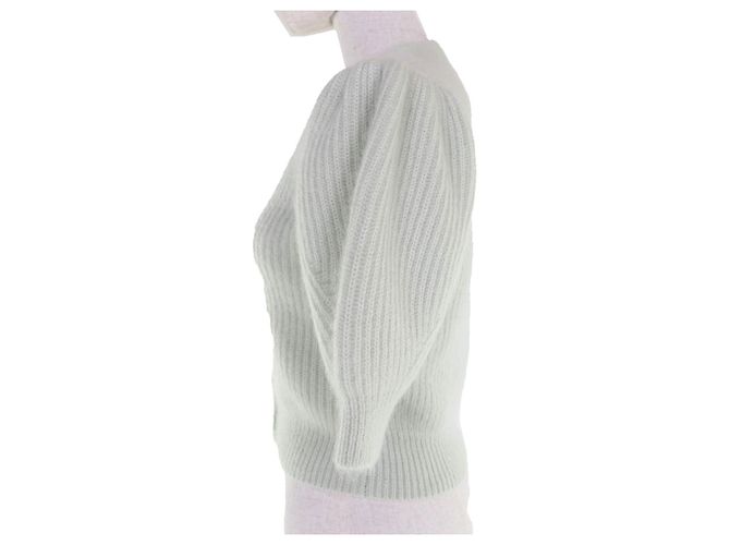 Céline CELINE Mohair-Strickjacke Grün - Ansicht 2
