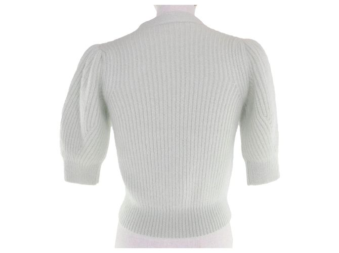 Céline CELINE Mohair-Strickjacke Grün - Ansicht 3
