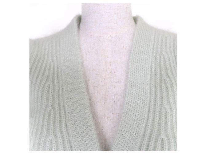 Céline CELINE Mohair-Strickjacke Grün - Ansicht 4