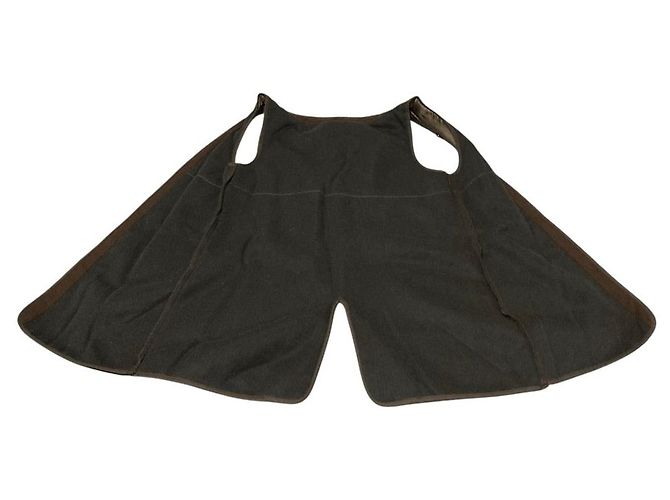 Autre Marque Manteau Poncho mi-long avec doublure verte Kaki - vue 19