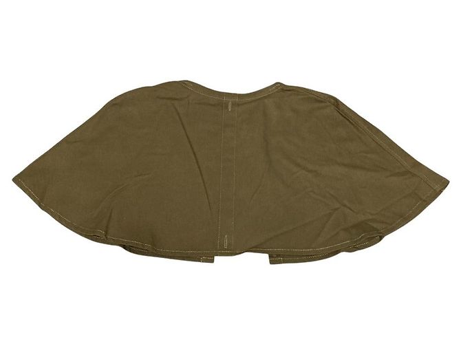 Autre Marque Manteau Poncho mi-long avec doublure verte Kaki - vue 6