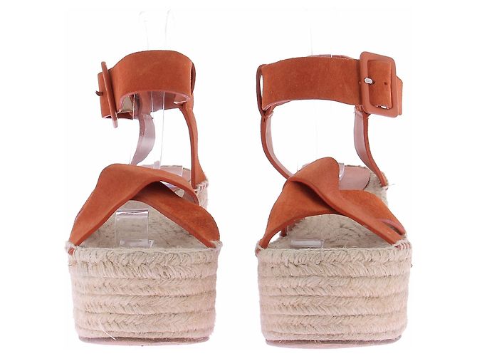 Céline Espadrilles in scamosciato arancione - vista 3