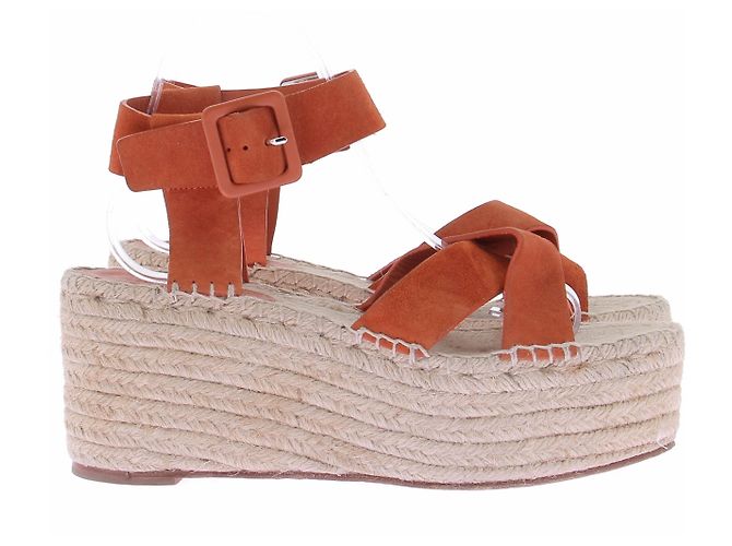 Céline Espadrilles in scamosciato arancione - vista 6