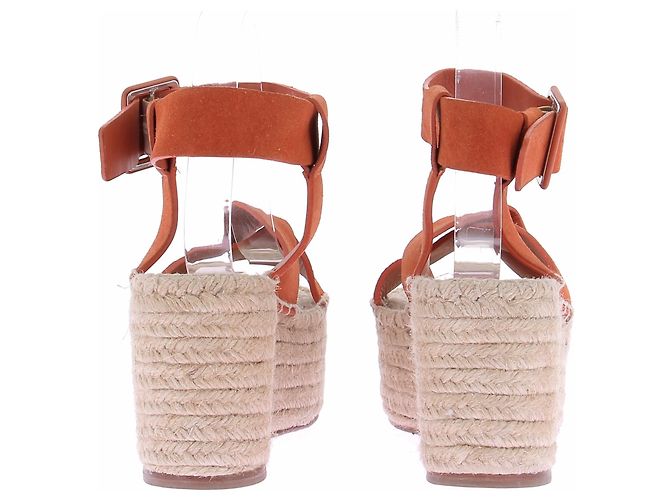 Céline Espadrilles in scamosciato arancione - vista 7