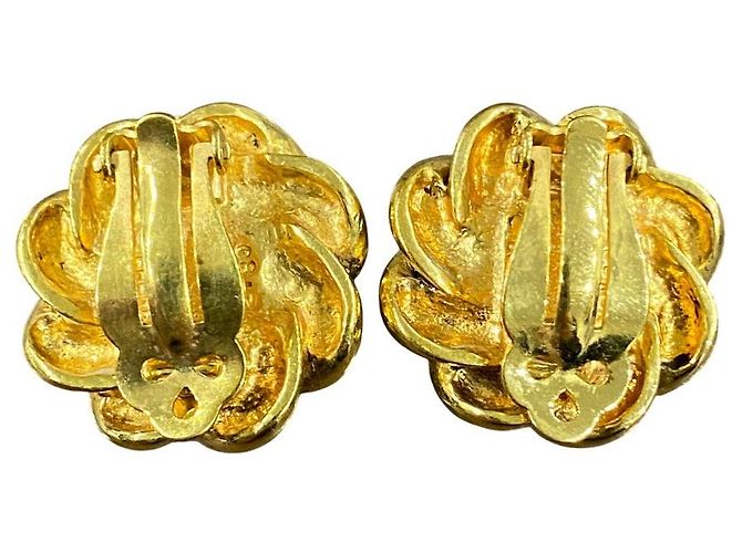 Timeless Orecchini Chanel Vintage Faux Pearl Clip On D'oro - vista 4