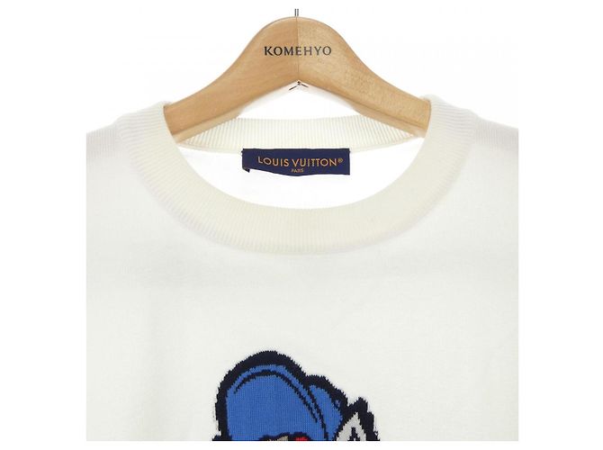 Top de punto de manga corta con gráfico Louis Vuitton Blanco - vista 5