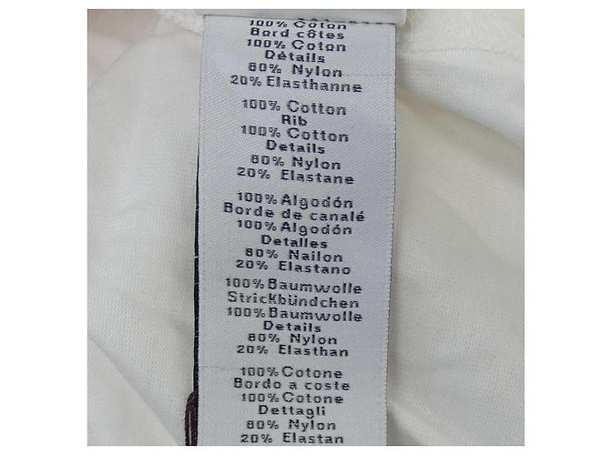Hermès Hermes ETRIER EN FRAGMENTS Camiseta de algodón Blanco - vista 3