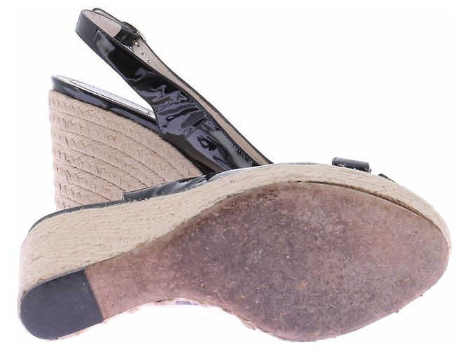 Dior Zeppe in vernice nera Nero - vista 5