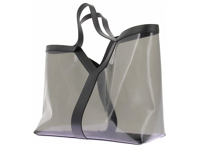 Saint Laurent PVC Shopper Grau - Ansicht 3