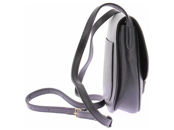 Céline Borsa "Trotteur" in pelle nera Nero - vista 4