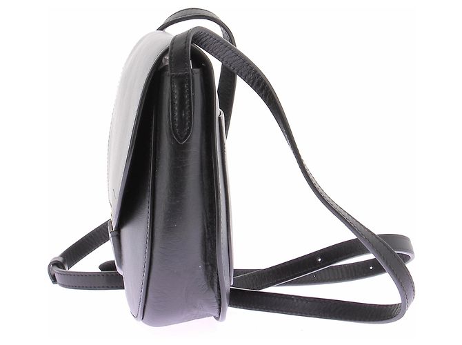Céline Borsa "Trotteur" in pelle nera Nero - vista 5