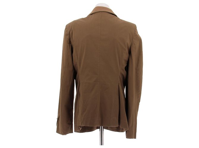 Dior Khaki Brown Wool Jacket Size 44 - view 2