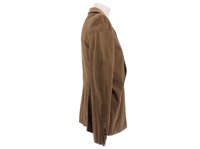 Dior Khaki Brown Wool Jacket Size 44 - view 3