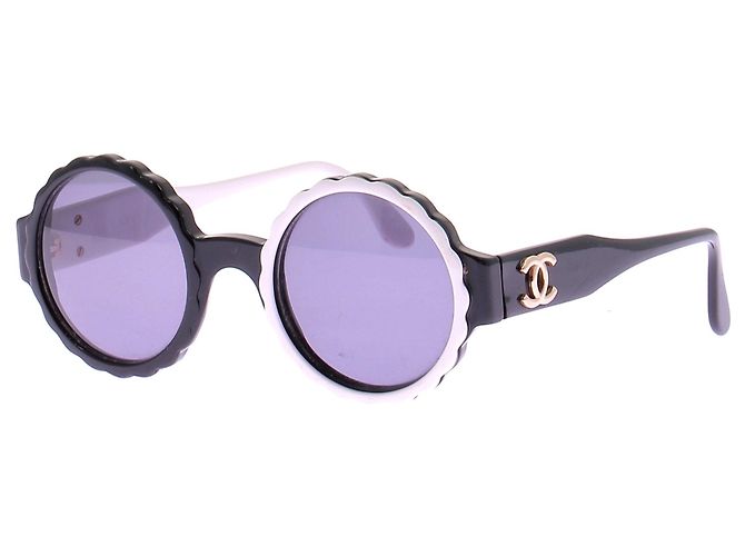 Gafas de sol Chanel moradas de plástico Púrpura - vista 2