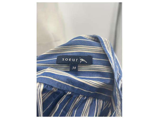 Soeur Camicia blu a righe - vista 5