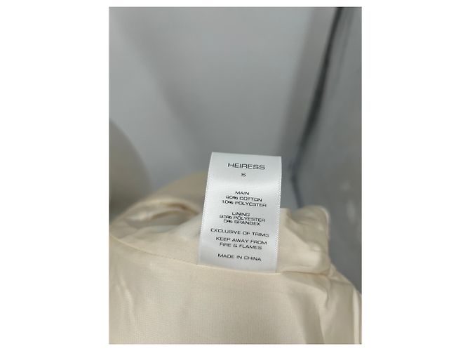 Autre Marque Creme Kleid Blumen-Detail Beige - Ansicht 6
