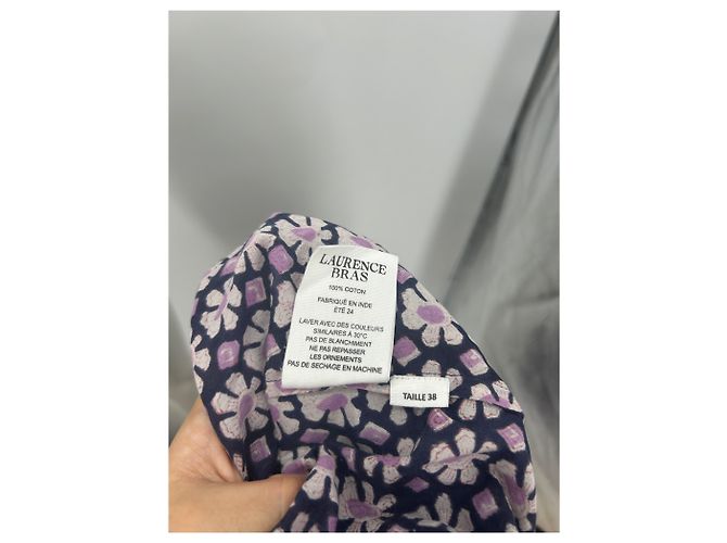 Vestido Laurence Bras de algodón violeta Talla 38 Púrpura - vista 6