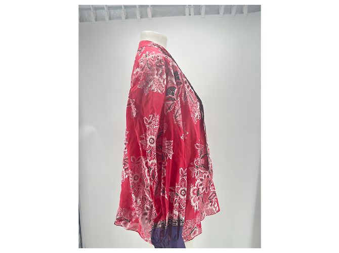 Blusa Etro roja de algodón Talla 40 - vista 4