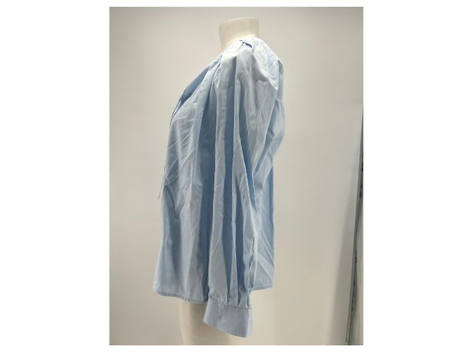 Camicetta Laurence Bras in seta azzurra Taglia 40 Blu - vista 3