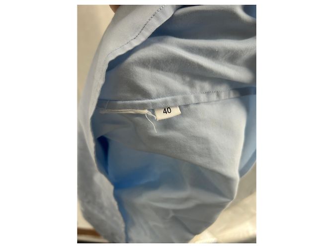 Camicetta Laurence Bras in seta azzurra Taglia 40 Blu - vista 6