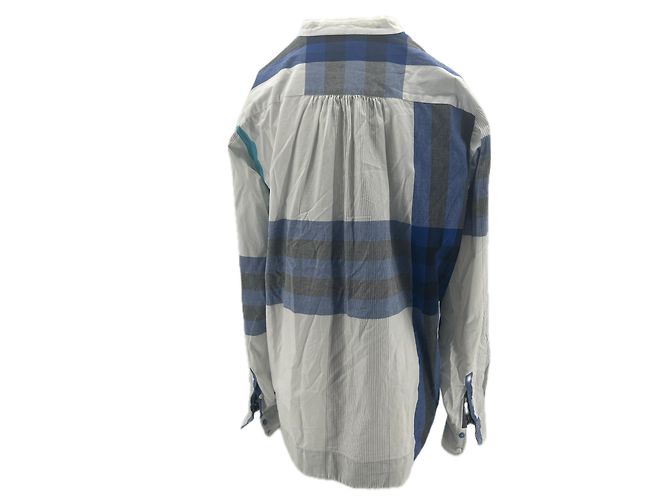 Autre Marque Camicetta a quadri con ricamo Blu - vista 2