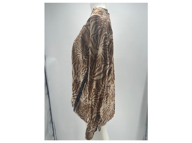 Autre Marque Camicetta MONOKI BY GOLDSTEIN marrone cotone M - vista 3