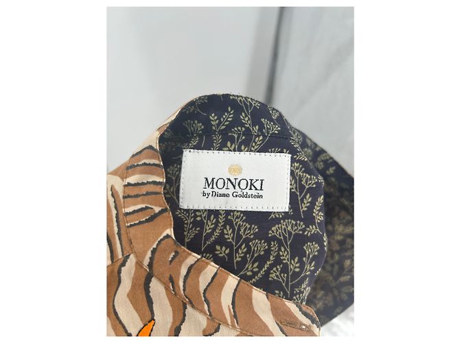 Autre Marque Camicetta MONOKI BY GOLDSTEIN marrone cotone M - vista 5