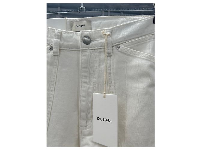 Autre Marque DL 1961 Jeans aus Denim Creme Größe 27 Mehrfarben - Ansicht 3