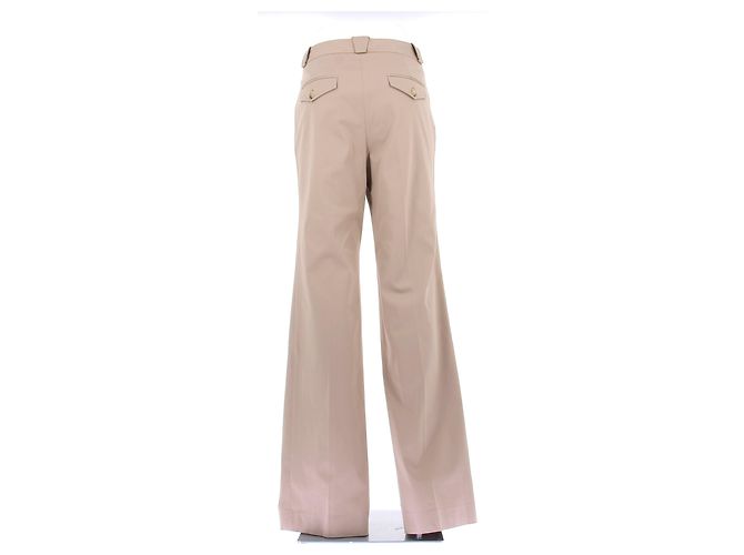 Pantalones Dior beige de algodón Talla 42 - vista 2