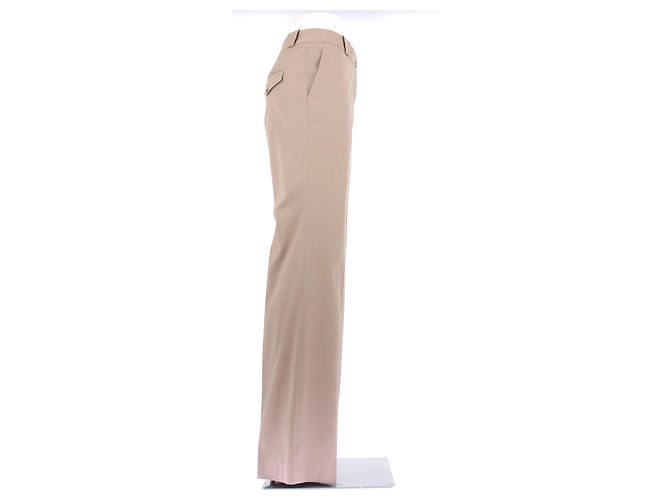 Pantalones Dior beige de algodón Talla 42 - vista 3