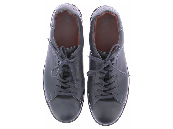 Loro Piana Sneakers in pelle blu navy - vista 4